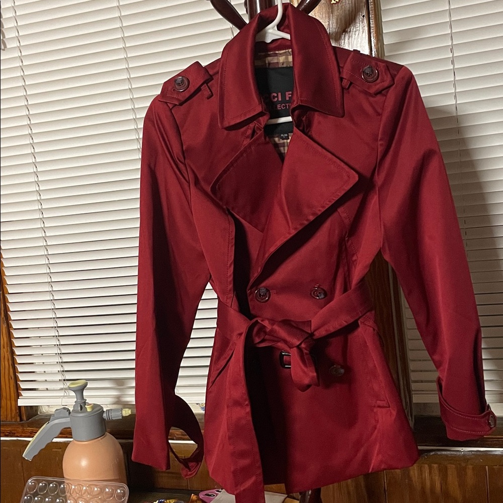 Jecci five women vintage trench coat (size: L)